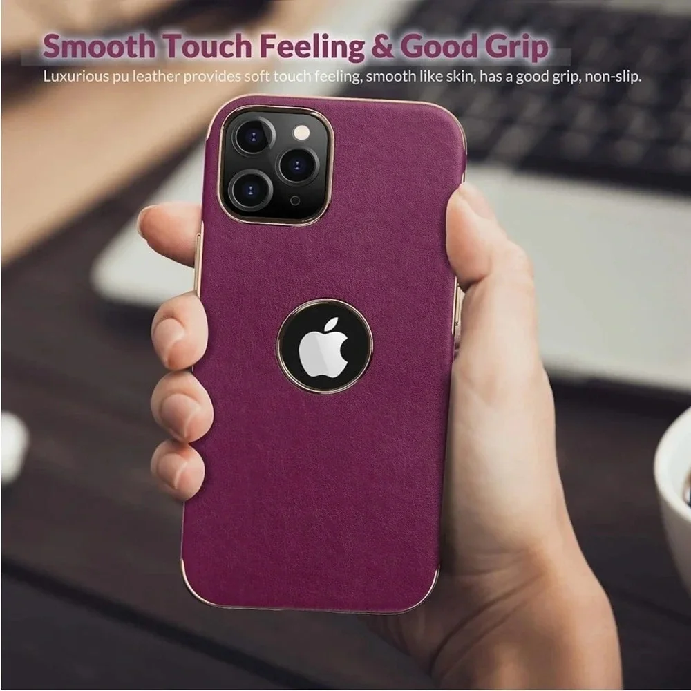 LOHASIC for‎ iPhone 12 Pro Max Case for Women, Flexible Luxury PU Leather Cover